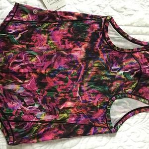 Lululemon High Neck Run & Train Racerback Tank